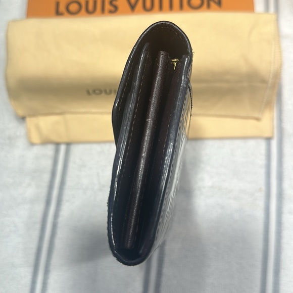 Louis Vuitton dark purple patent leather long wallet! - Picture 11 of 12